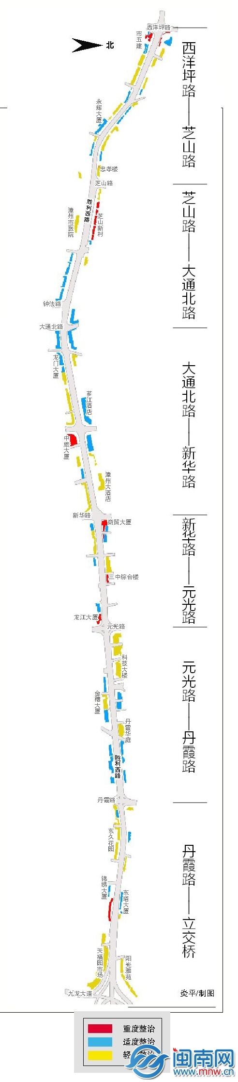 漳州市区胜利路（立交桥—西洋坪）沿线环境整治