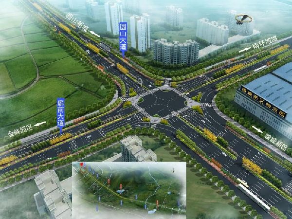 漳州圆山大道西段年底将完成50%主路面建设
